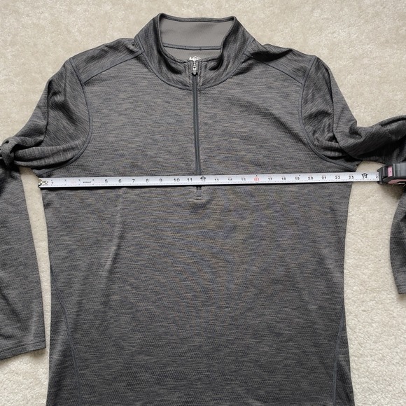 REI Co-op Midweight Base Layer Half-Zip Top Shirt Mens Large Dark Gray 121879 - Picture 2 of 7